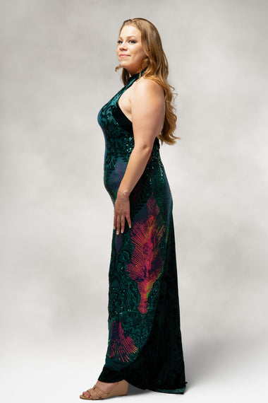 Aurora-Mermaid Sequin Dress - 0