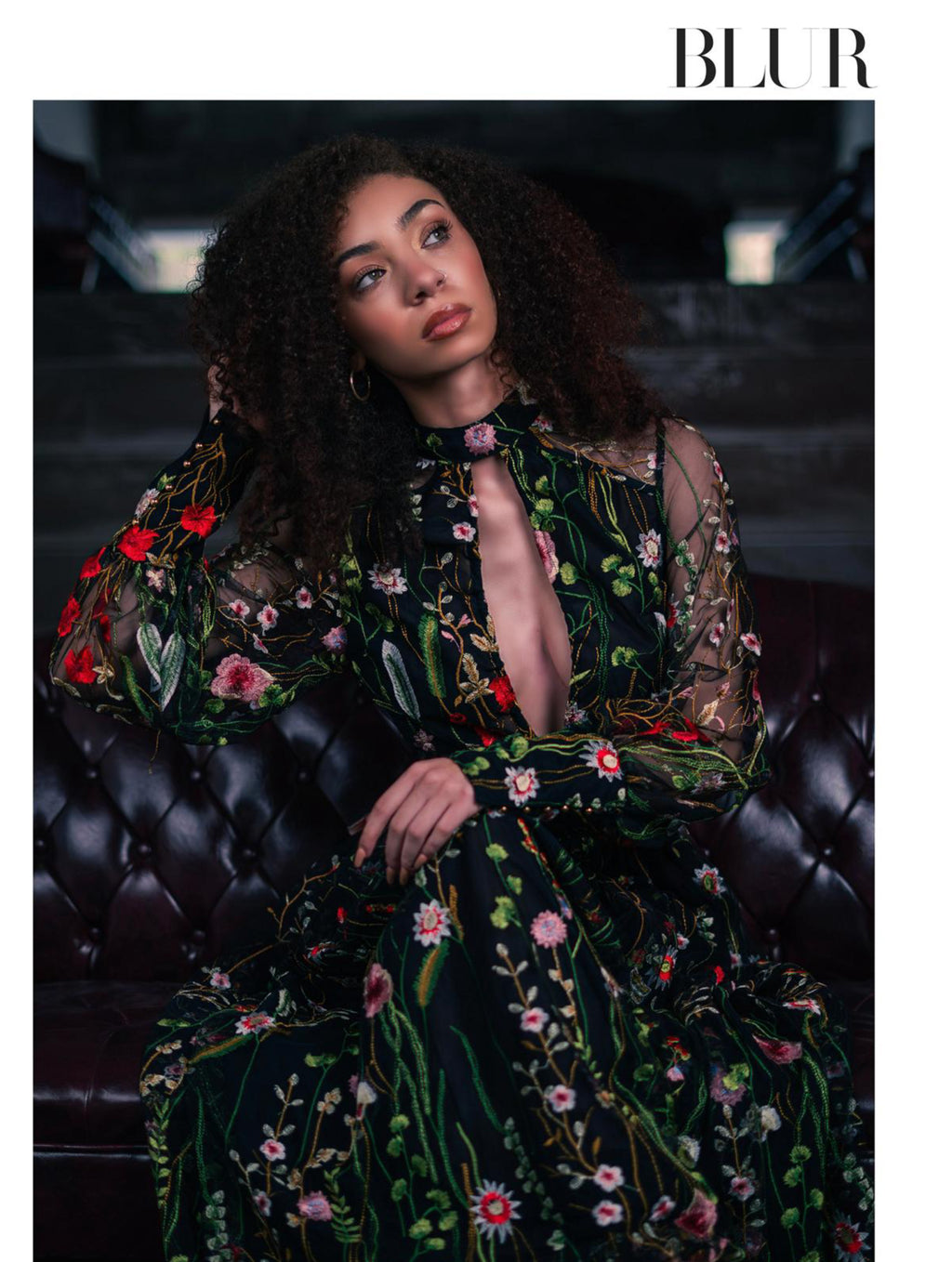 Persephone – Garden Embroidered Floral Gown