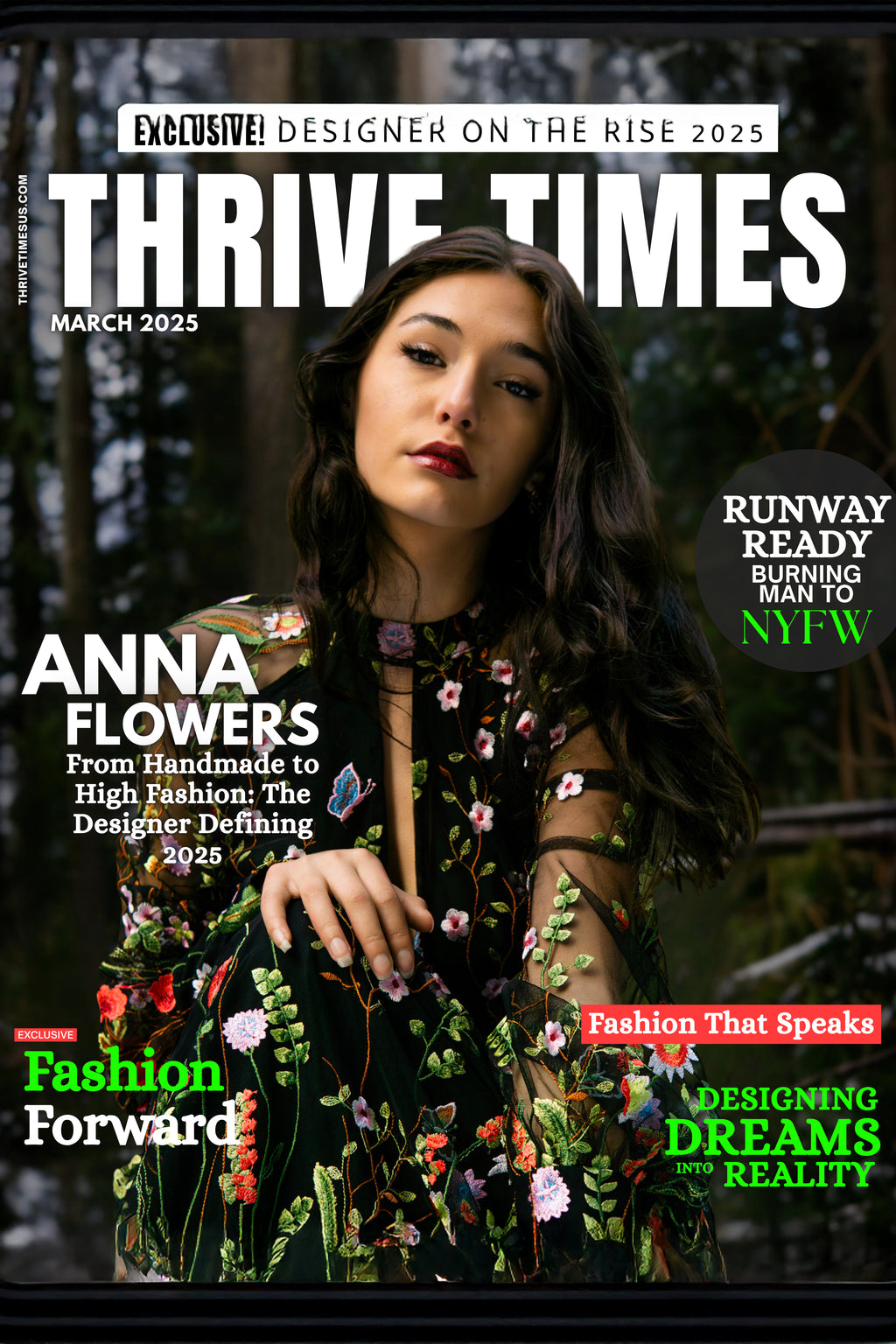 Persephone – Garden Embroidered Floral Gown