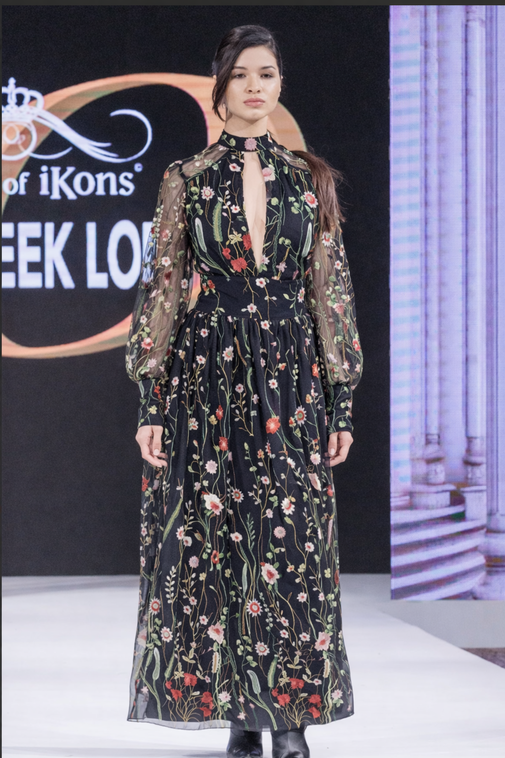 Persephone – Garden Embroidered Floral Gown