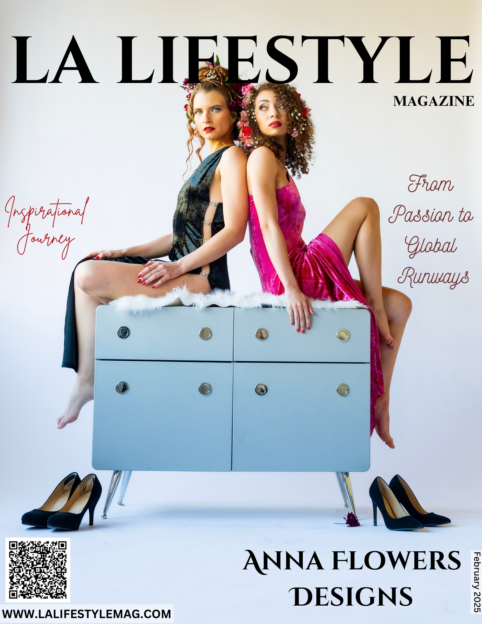 Saphira – One Shoulder Slit Dress in Velvet