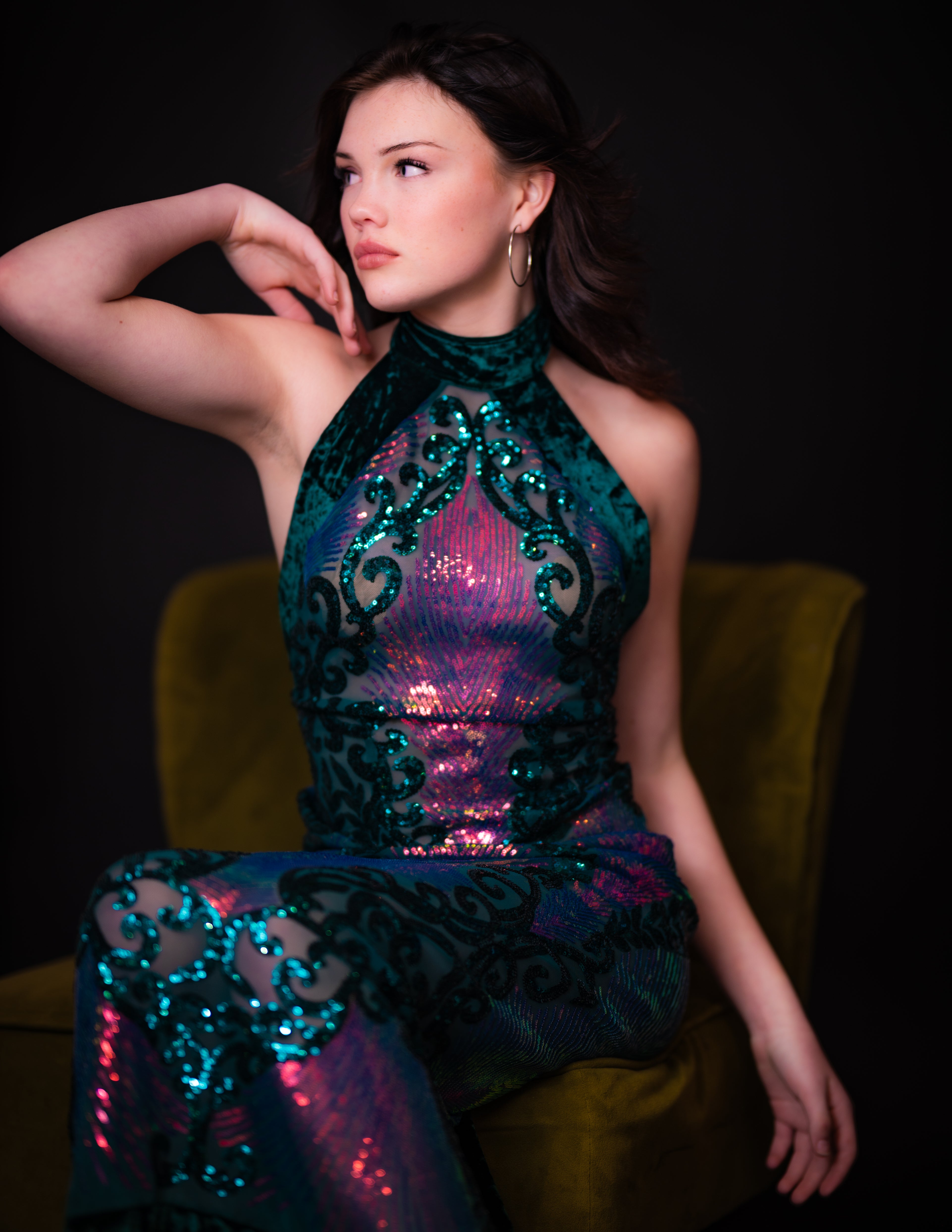Aurora-Mermaid Sequin Dress