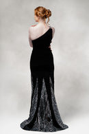 Altaira – One Shoulder Gown with Sequin Godet-3