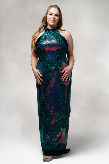 Aurora-Mermaid Sequin Dress