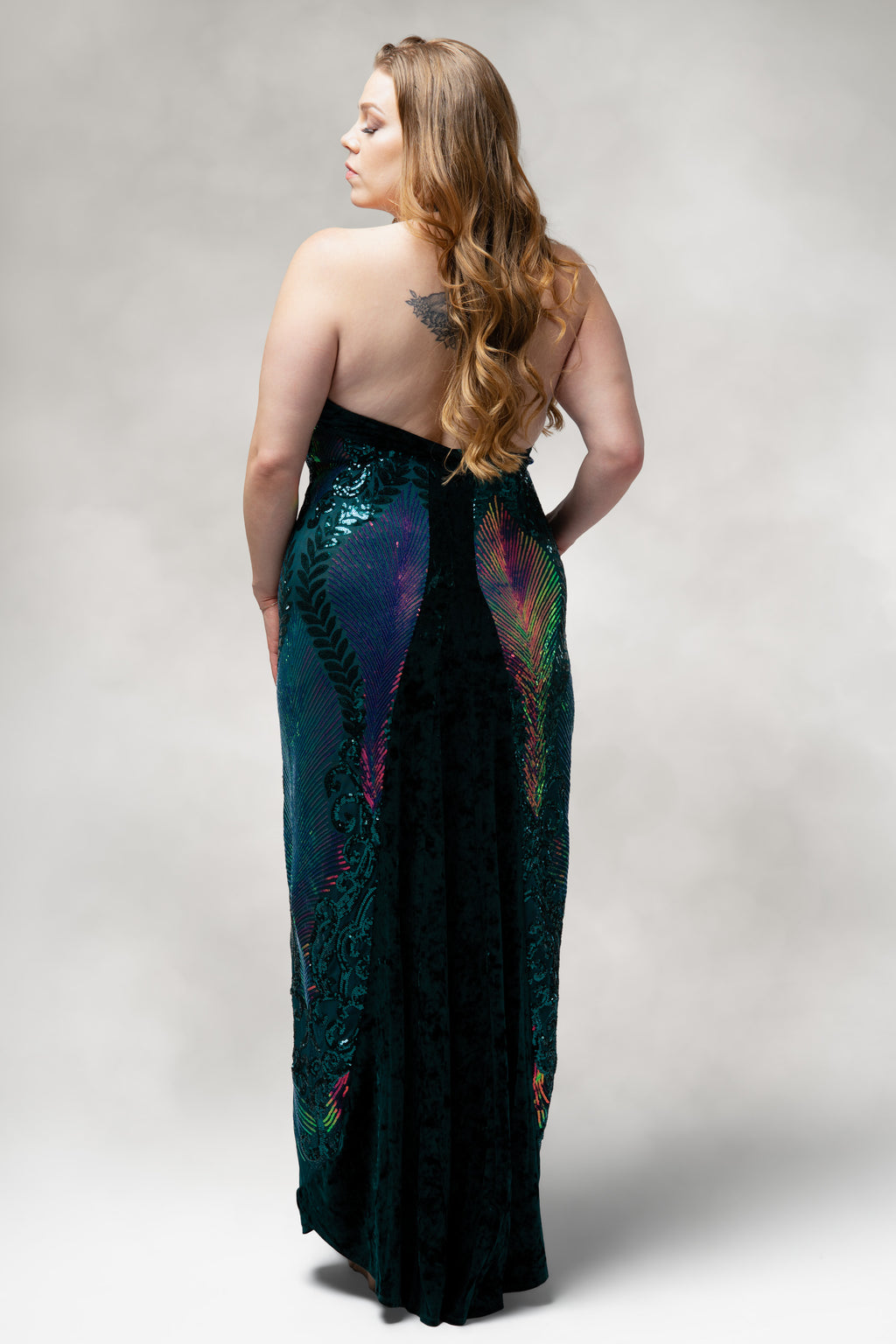 Aurora – Emerald Sequin Siren Gown