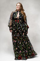 Persephone – Garden Embroidered Floral Gown-7