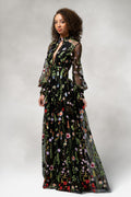 Persephone – Garden Embroidered Floral Gown