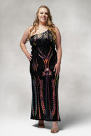 Cypress- One Shoulder Slit Dress in Sequin-13